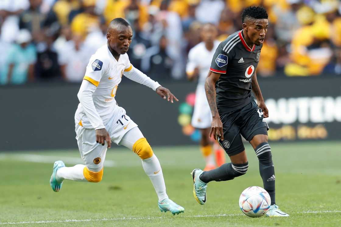 Monnapule Saleng (R) scored to give Orlando Pirates a 1-0 victory over AmaZulu in the South African MTN 8 final on November 5, 2022. Monnapule Saleng (R) scored to give Orlando Pirates a 1-0 victory over AmaZulu in the South African MTN 8 final on November 5, 2022.