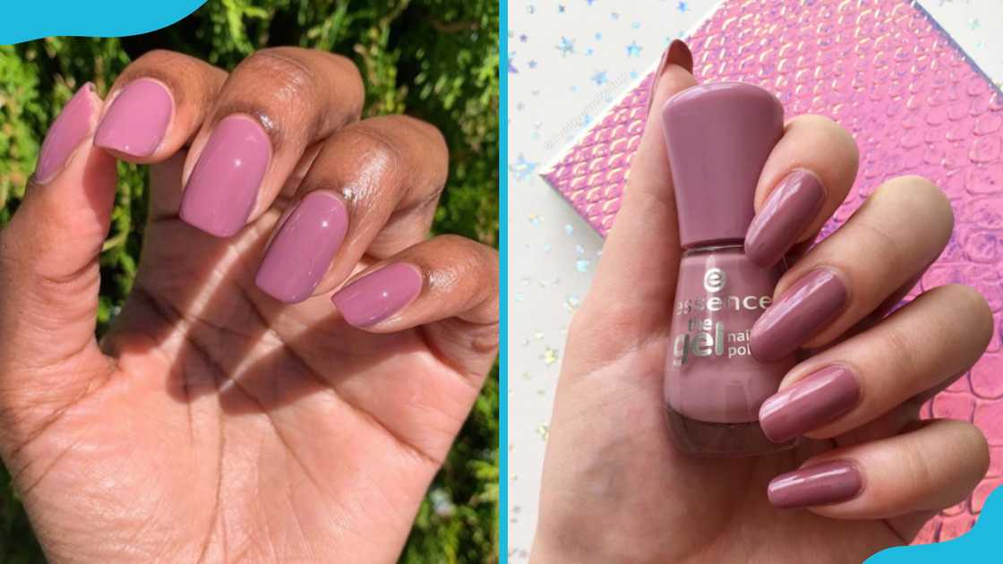 Mauve nails Mauve nails