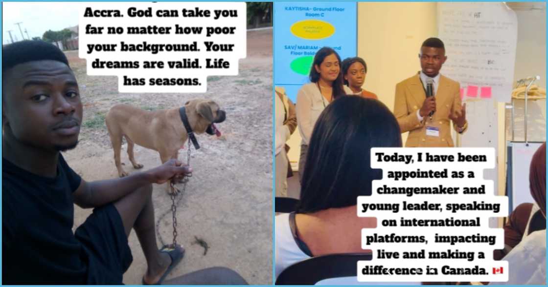 Ghanaian man rejoices as he transforms from house boy to International Speaker In Canada Ghanaian man rejoices as he transforms from house boy to International Speaker In Canada