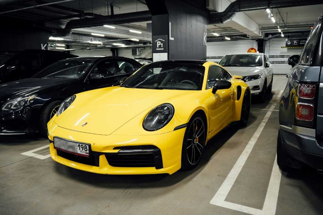 Luxury cars with Russian licence plates are filling up the parking garage at Helsinki's airport Luxury cars with Russian licence plates are filling up the parking garage at Helsinki's airport