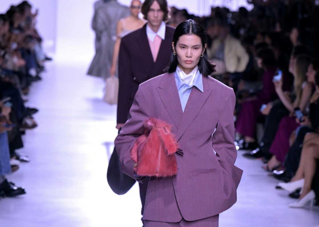 A model in the widely praised debut collection of Louise Trotter at Bottega Veneta last month in Milan A model in the widely praised debut collection of Louise Trotter at Bottega Veneta last month in Milan