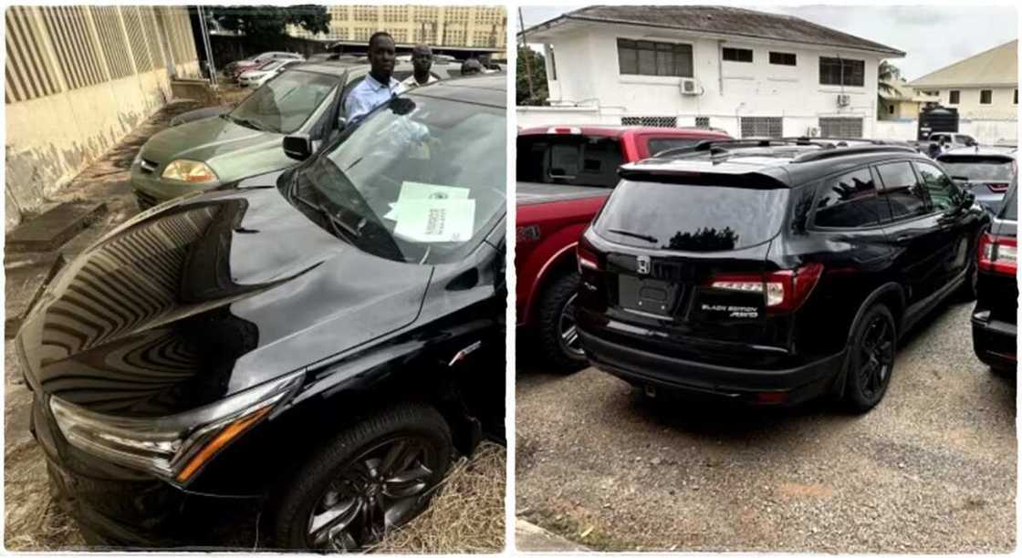 Car found in Ghana after it was stolen in Toronto Canada.