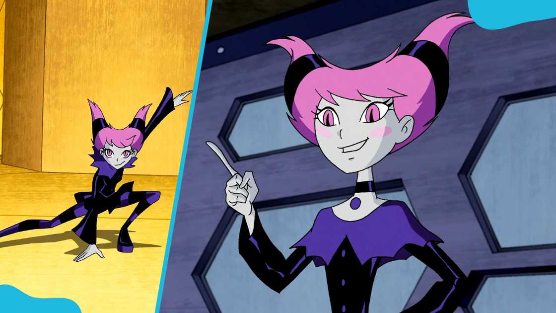 Jinx from the Teen Titans franchise. Jinx from the Teen Titans franchise.