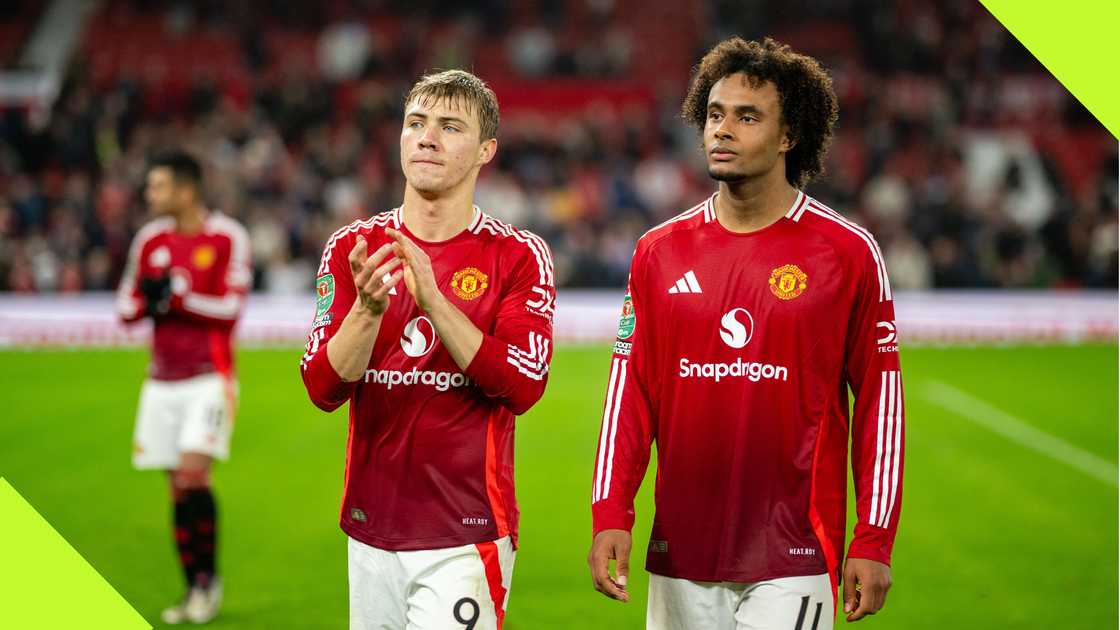 Joshua Zirkzee and Rasmus Hojlund have struggled to score for Manchester United this season. Joshua Zirkzee and Rasmus Hojlund have struggled to score for Manchester United this season.