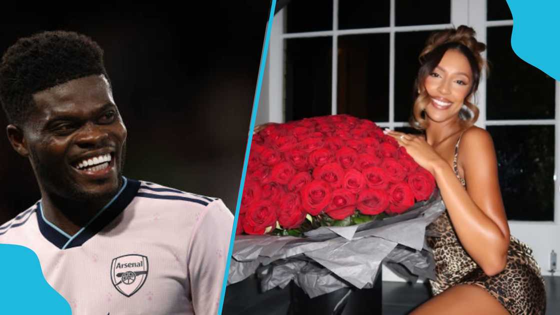 Thomas Partey celebrates girlfriend on birthday and Valentine's Day. Thomas Partey celebrates girlfriend on birthday and Valentine's Day.