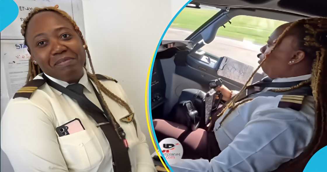 Pretty lady delights as she becomes pilot, flies plane in video: "It's her confidence for me"