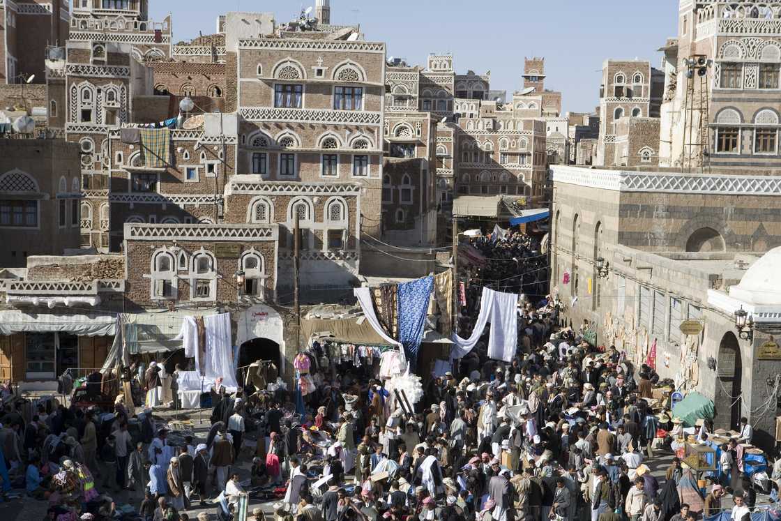 Overhead of market in Old Town