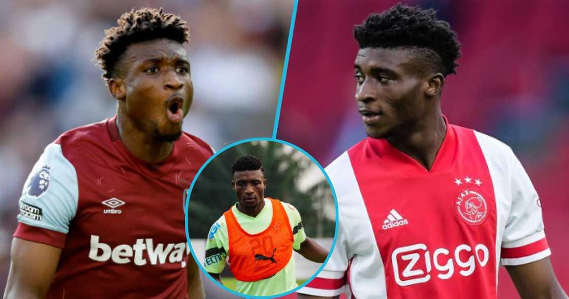 Photos of Mohammed Kudus. Photos of Mohammed Kudus.