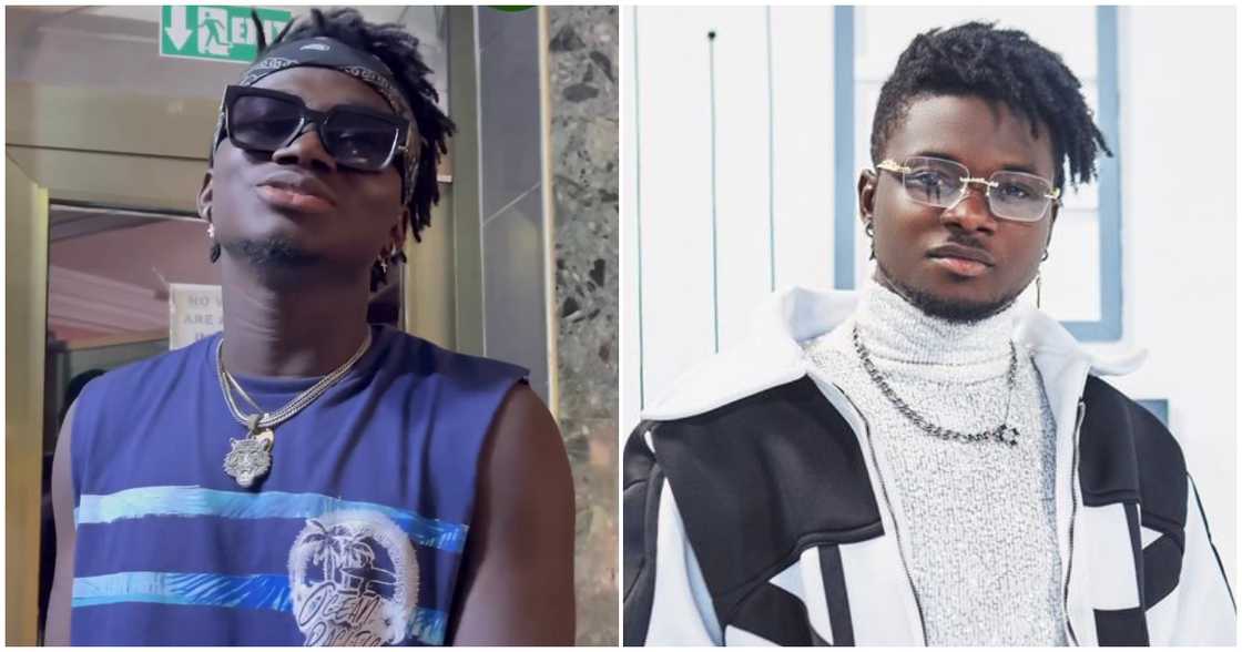 Kuami Eugene and his lookalike Rockstar Jnr