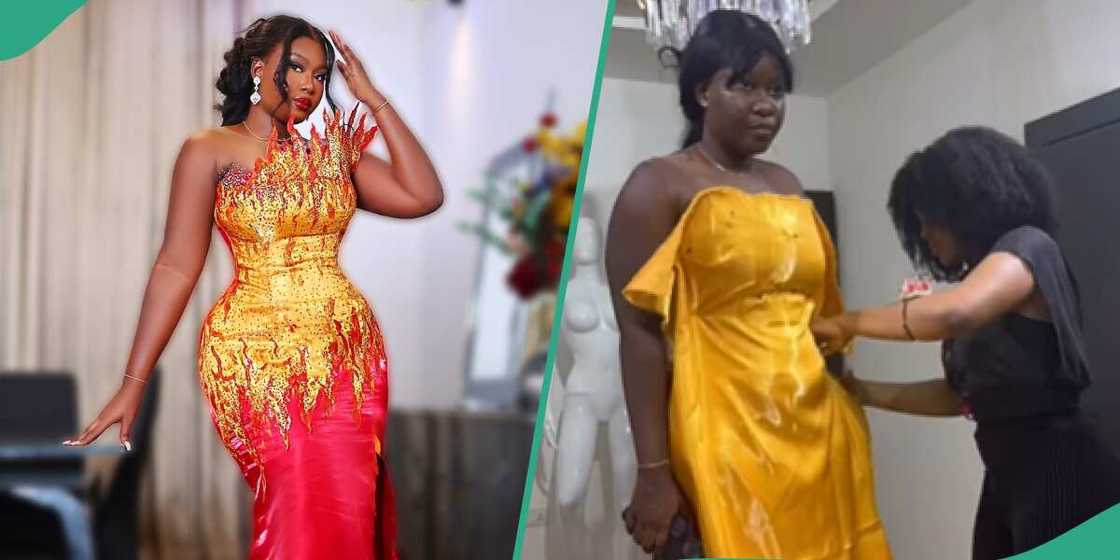 A beautiful fire-themed dress A beautiful fire-themed dress