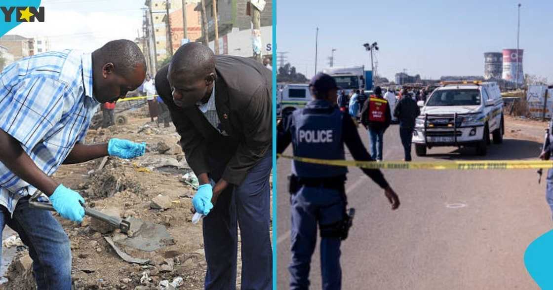 Crime scene, Volta Region, South Tongu, Sogakope, three bodies. Distric Assembly Crime scene, Volta Region, South Tongu, Sogakope, three bodies. Distric Assembly