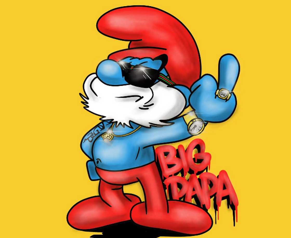 Papa Smurf of the Smurfs cartoon movie Papa Smurf of the Smurfs cartoon movie