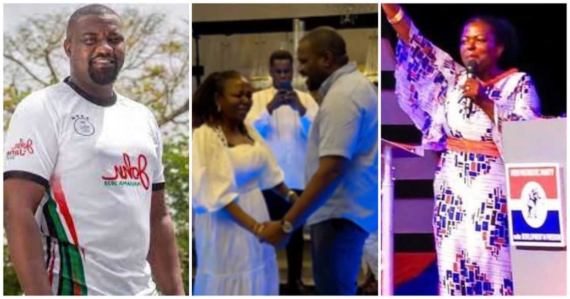 Photo of John Dumelo and Lydia Seyram Alhassan dancing together Photo of John Dumelo and Lydia Seyram Alhassan dancing together