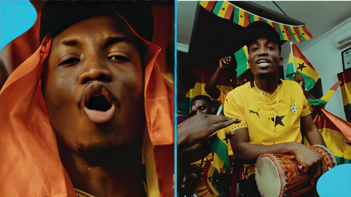 Black Stars anthem, 2026 FIFA World Cup, Ghana national team song, Kofi Kinaata, Twist video director, football track, iconic former players, Ghanaian music, fans of Black Stars