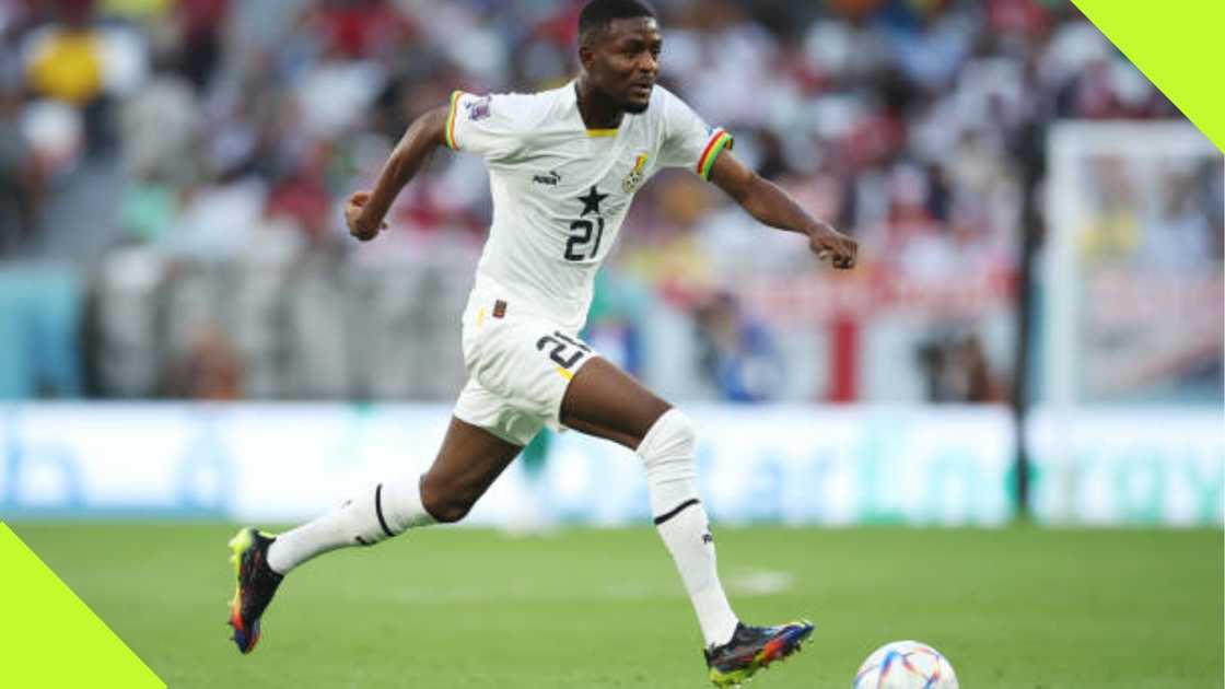 Salis Abdul Samed features for the Black Stars of Ghana during the 2022 FIFA World Cup in Qatar. Salis Abdul Samed features for the Black Stars of Ghana during the 2022 FIFA World Cup in Qatar.