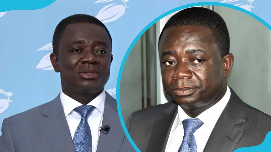 Dr Stephen Kwabena Opuni poses on separate occasions.