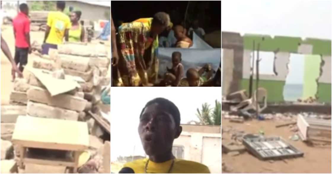 V/R: Residents of Salakope and Amutsinu homeless after tidal waves destroyed their homes V/R: Residents of Salakope and Amutsinu homeless after tidal waves destroyed their homes