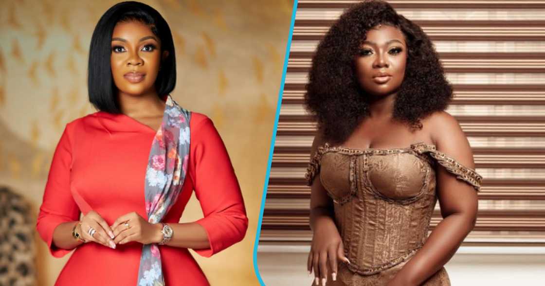 Stacy Amoateng shows Serwaa Amihere love. Stacy Amoateng shows Serwaa Amihere love.