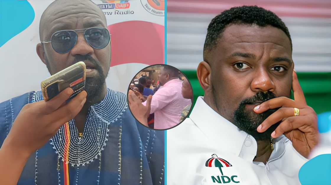 John Dumelo, Christian Village bridge, Ghanaian politician, flooding tragedy, protest, street clash, Okaikwei North, residents' demonstration