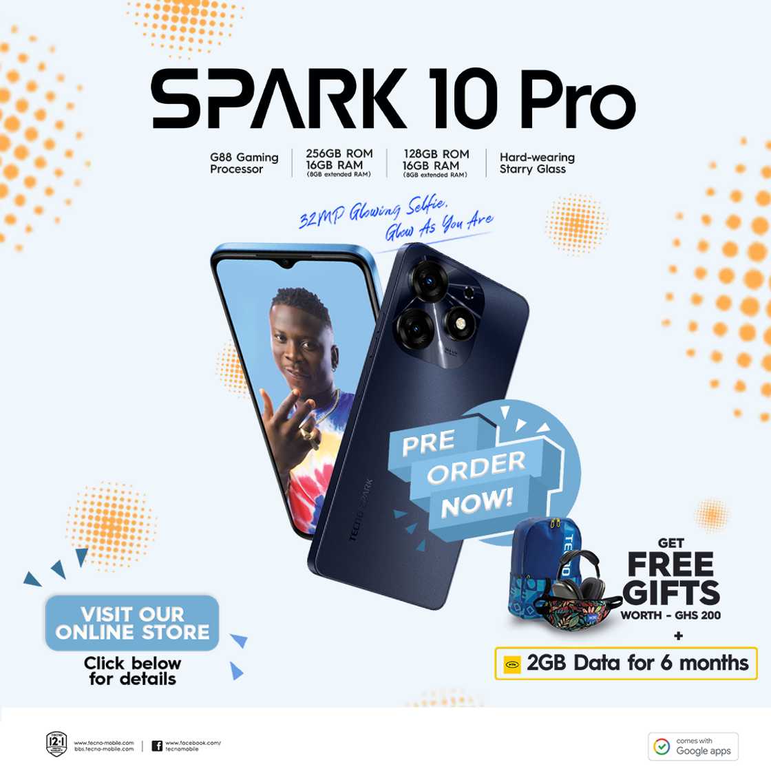 Tecno's brand-new Spark 10 Pro is available for preorder.