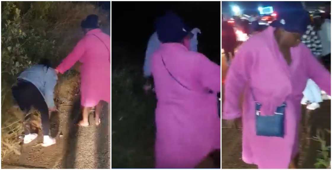 Twitter user @Collen_KM shared the clip with shock, showing the mother dragging her daughter from a party. Twitter user @Collen_KM shared the clip with shock, showing the mother dragging her daughter from a party.