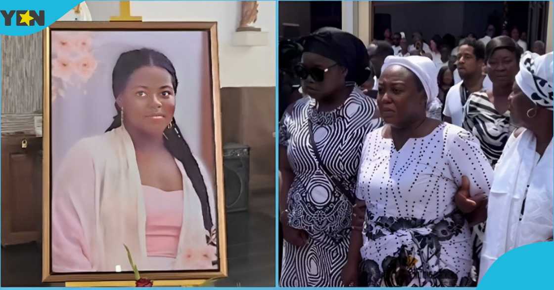 A photo of the late Justine Agbenu and her relatives