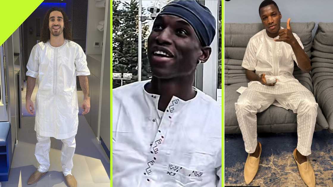 Nicolas Jackson dresses Chelsea players in African wear. Nicolas Jackson dresses Chelsea players in African wear.