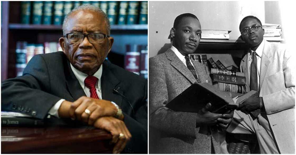 Picture of Carlos Moore and Attorney Fred Gray Picture of Carlos Moore and Attorney Fred Gray