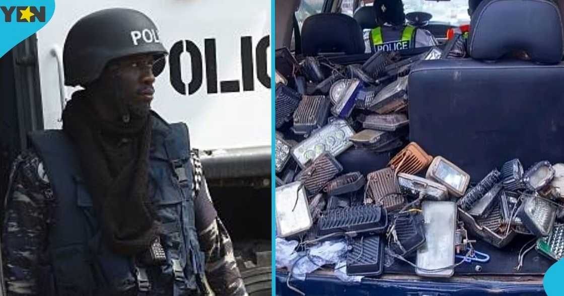The Ghana Police Service, intercepted 4,627 vehicles, ongoing crackdown, targeting unauthorised warning devices, illegal modifications fitted, motor vehicles, illegal sirens. The Ghana Police Service, intercepted 4,627 vehicles, ongoing crackdown, targeting unauthorised warning devices, illegal modifications fitted, motor vehicles, illegal sirens.