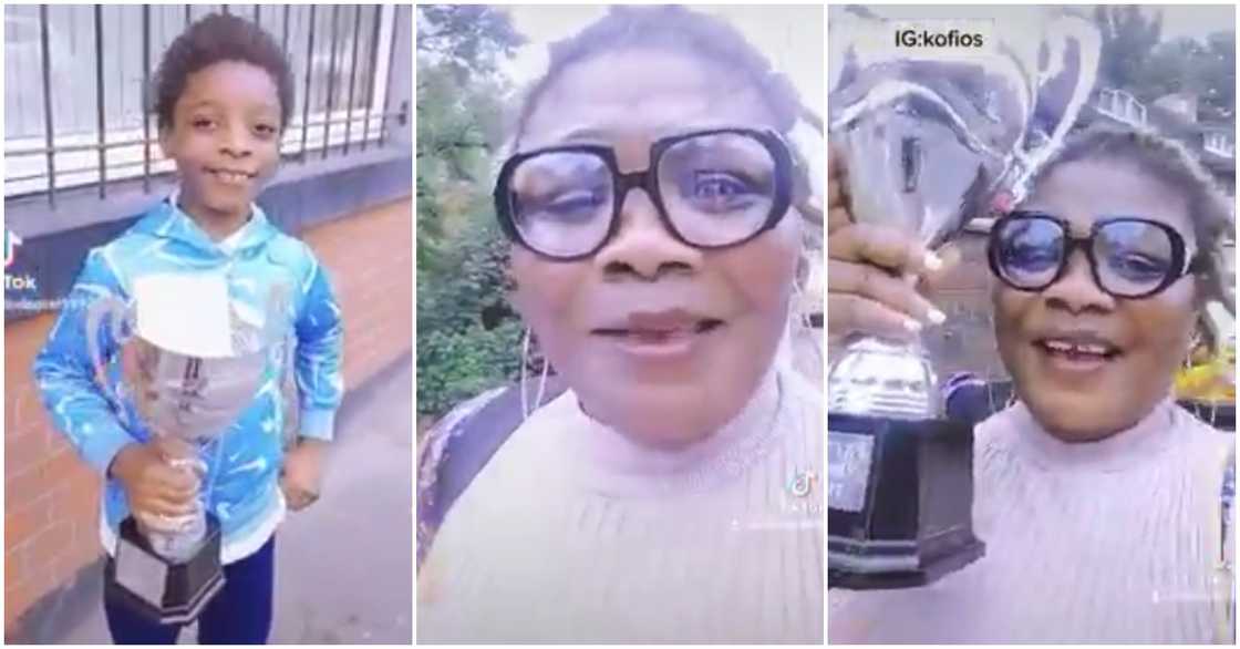 Linda Osei: Ghanaian TikToker's son wins award in the UK Linda Osei: Ghanaian TikToker's son wins award in the UK