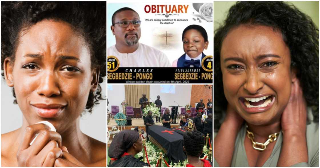 Photos of the late Charles Segbezdie-Pongo and his dead son. Photos of the late Charles Segbezdie-Pongo and his dead son.