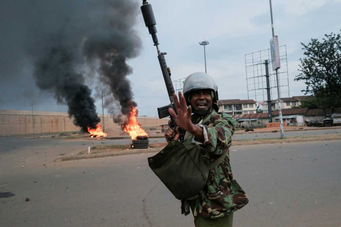 Police fired tear gas as protests erupted in Odinga's bastion of Kisumu Police fired tear gas as protests erupted in Odinga's bastion of Kisumu
