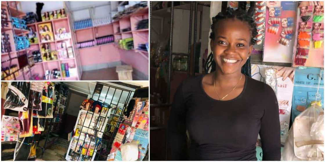 First-class psychology graduate opens beauty store business, Nigerians react First-class psychology graduate opens beauty store business, Nigerians react