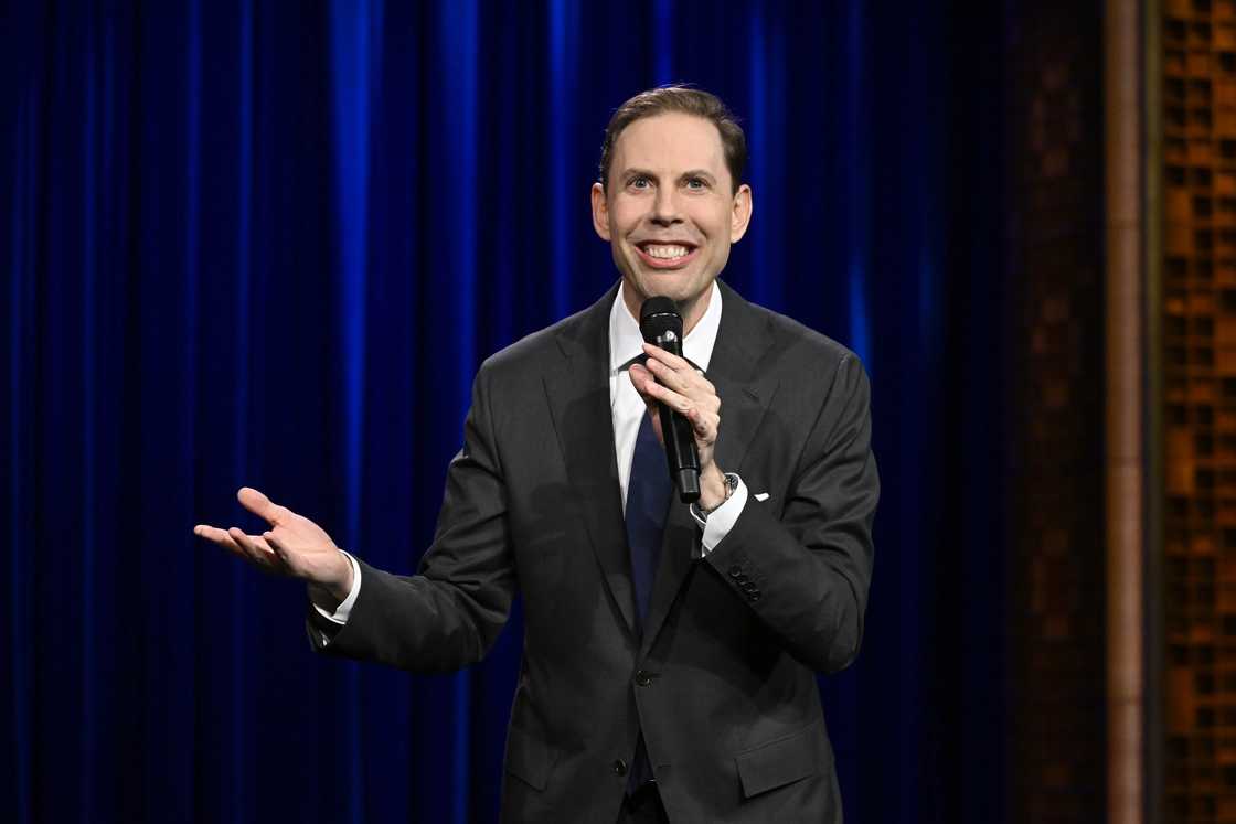 Ryan Hamilton performs on stage