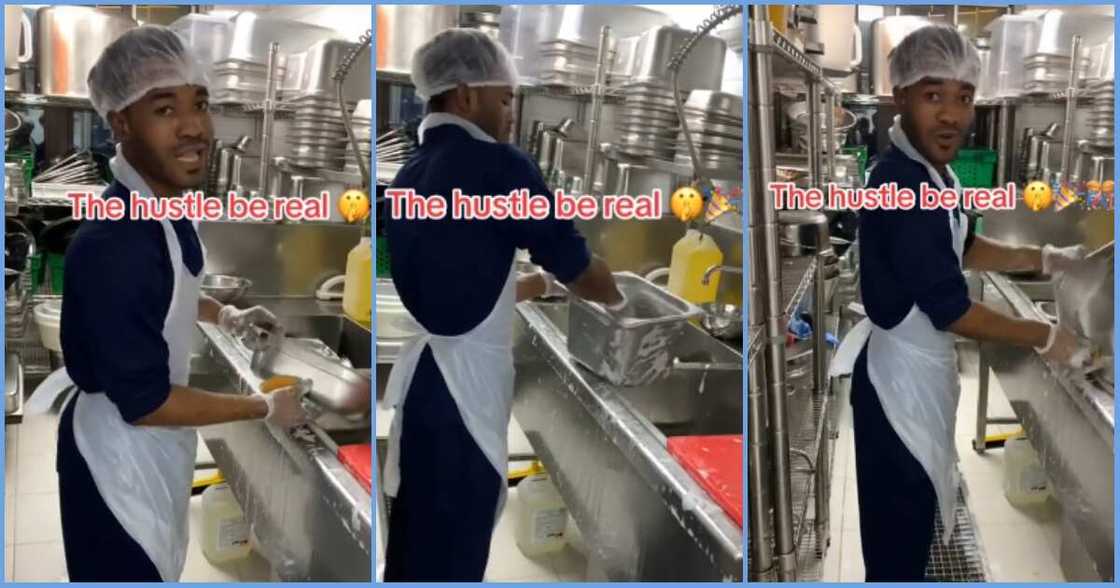 Photo of Ghanaian dish washer Photo of Ghanaian dish washer