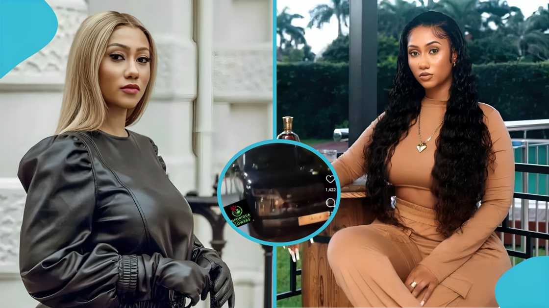 Hajia4real, luxurious car fleet, Ghanaian influencer, social media reactions, G-Wagon, Range Rover, TikTok video Hajia4real, luxurious car fleet, Ghanaian influencer, social media reactions, G-Wagon, Range Rover, TikTok video