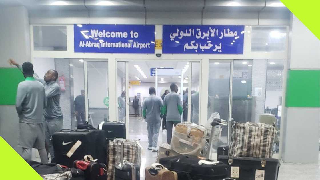 Al Abraq International Airport, Libya, Super Eagles, Nigeria. Al Abraq International Airport, Libya, Super Eagles, Nigeria.