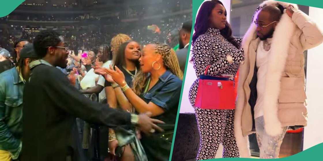 Davido's Chioma refuses to sing lyrics about him cheating at his Timeless concert in MSG. Davido's Chioma refuses to sing lyrics about him cheating at his Timeless concert in MSG.