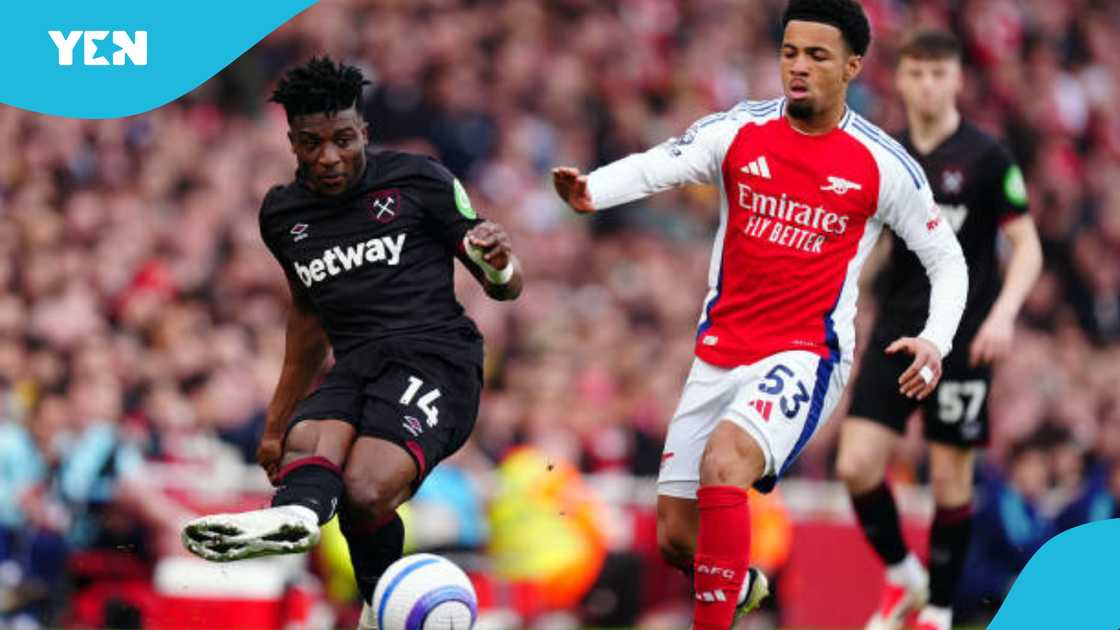 Mohammed Kudus shines against Arsenal. Mohammed Kudus shines against Arsenal.