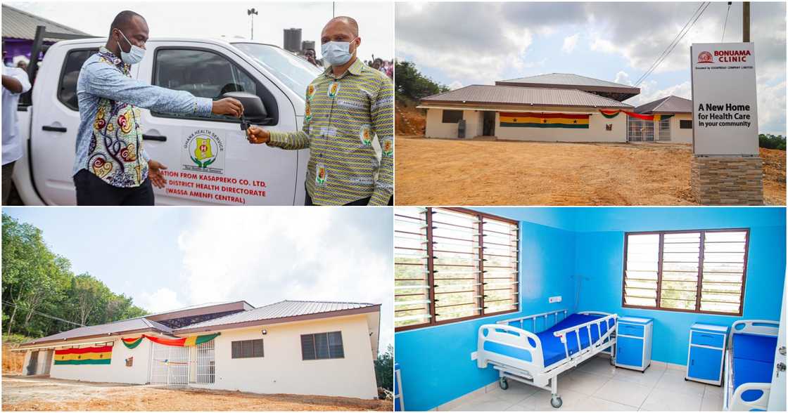Kasapreko CEO donates polyclinic, pick-up car to Bonuama community in Wassa Amenfi Kasapreko CEO donates polyclinic, pick-up car to Bonuama community in Wassa Amenfi