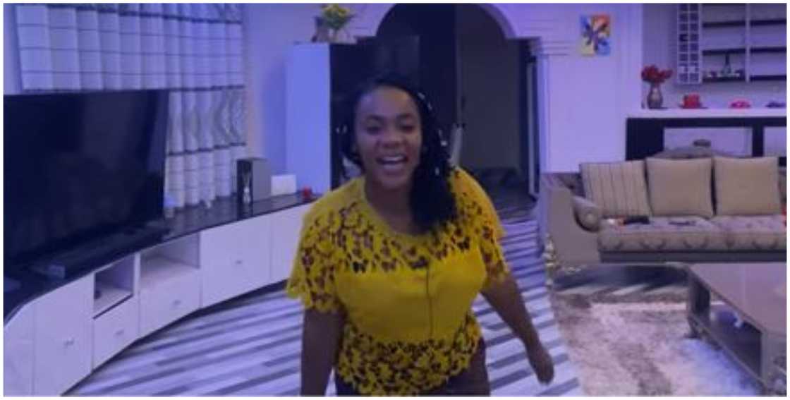 Tatiana speaks with her interviewer in her living room Tatiana speaks with her interviewer in her living room