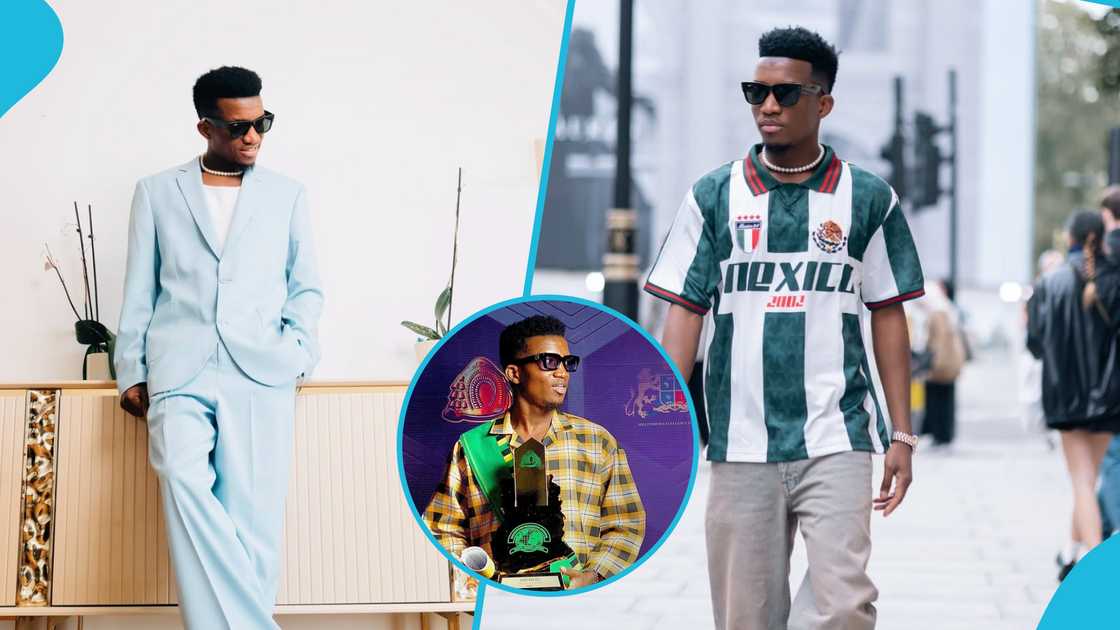 Ghanaian musician, Kofi Kinaata, Asantehene, Otumfuo Osei Tutu II, ‘Youth in Entertainment Award, Millennium Excellence Awards Ghanaian musician, Kofi Kinaata, Asantehene, Otumfuo Osei Tutu II, ‘Youth in Entertainment Award, Millennium Excellence Awards