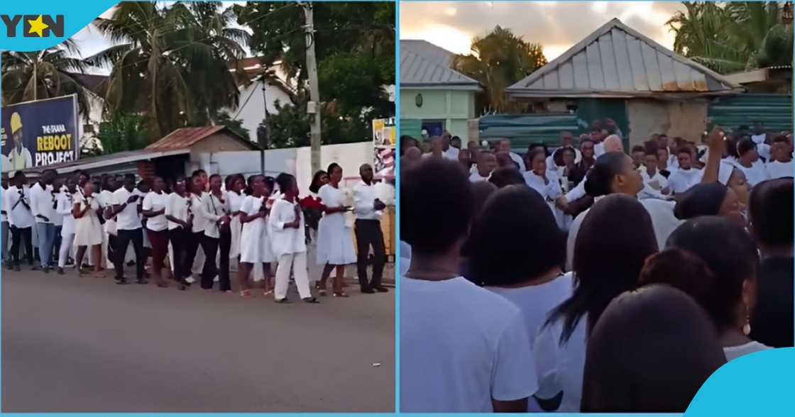 Photo of vigil at East Legon in Accra