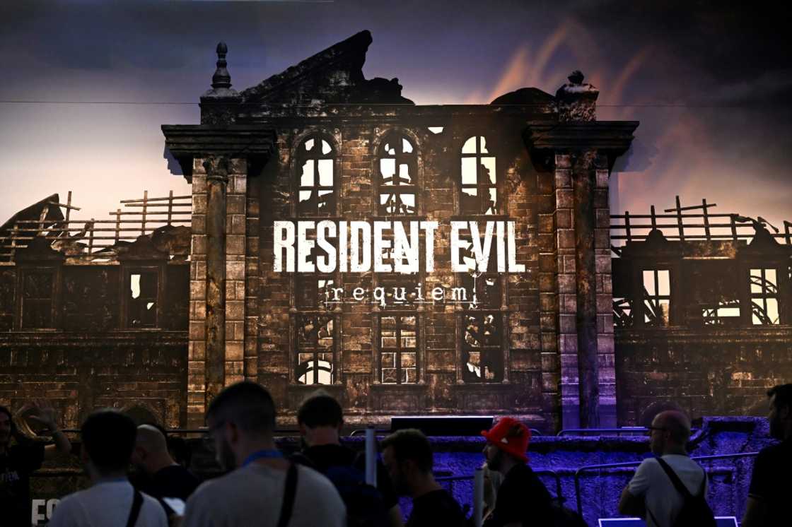 The 'Resident Evil: Requiem' display at the Gamescom show in Cologne, Germany, this month