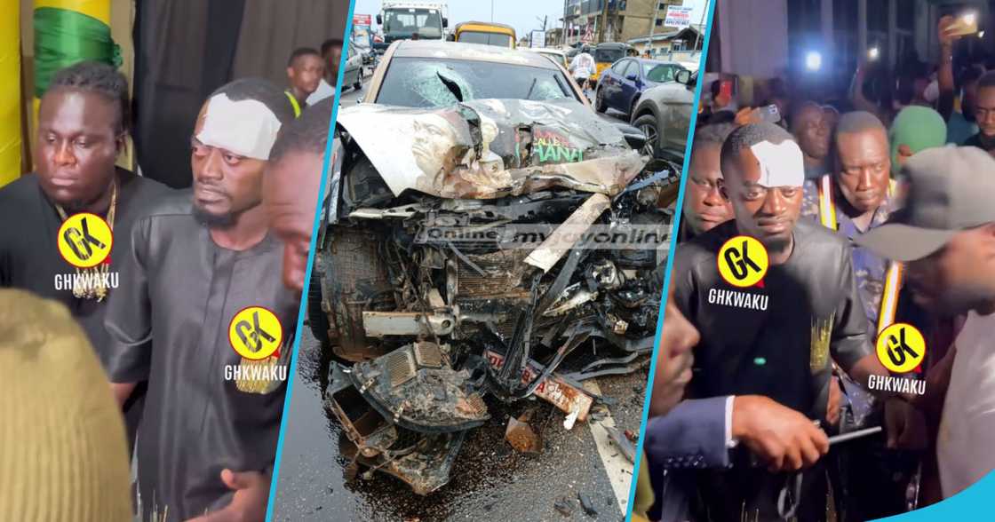 Lil Win at A Country Called Ghana movie premiere after near-fatal accident Lil Win at A Country Called Ghana movie premiere after near-fatal accident