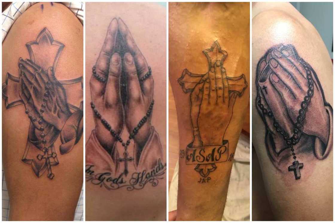 tattoos with praying hands