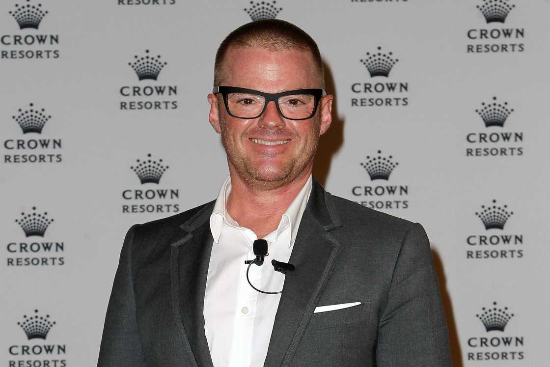 Heston Blumenthal poses after announcing the launch of his first international restaurant outside of the United Kingdom