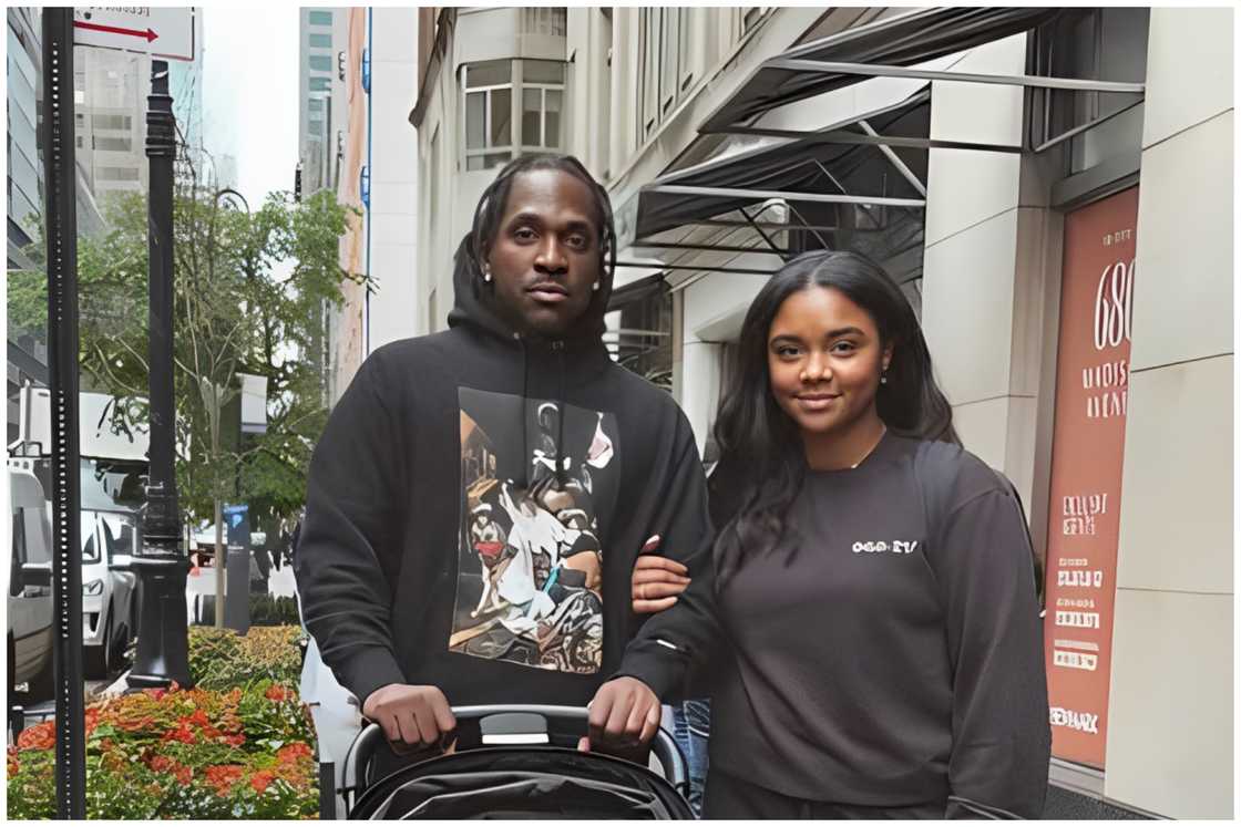 Virginia and Pusha T, posing for a selfie. Virginia and Pusha T, posing for a selfie.