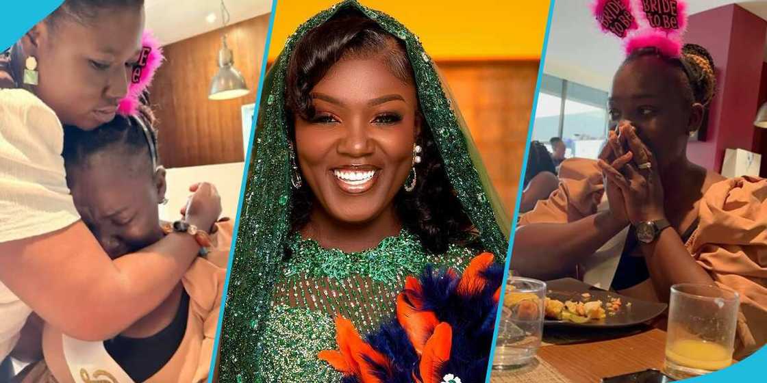 Adom TV presenter Tima Kumkum cries in a new video. Adom TV presenter Tima Kumkum cries in a new video.