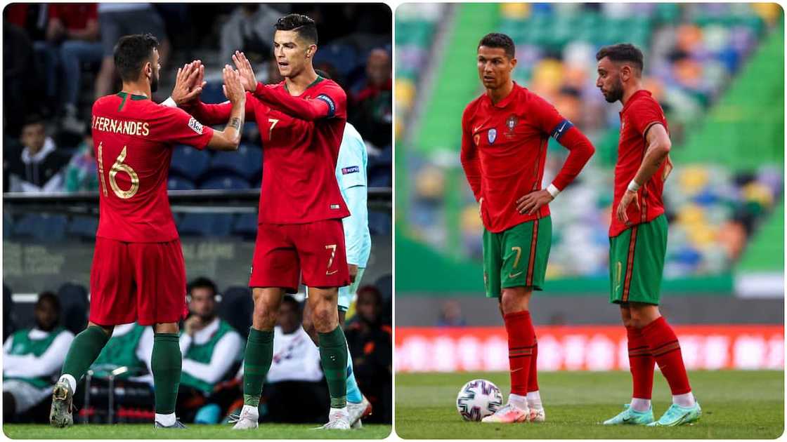 Man United star begs Ronaldo to leave free-kicks for him over penalties Man United star begs Ronaldo to leave free-kicks for him over penalties